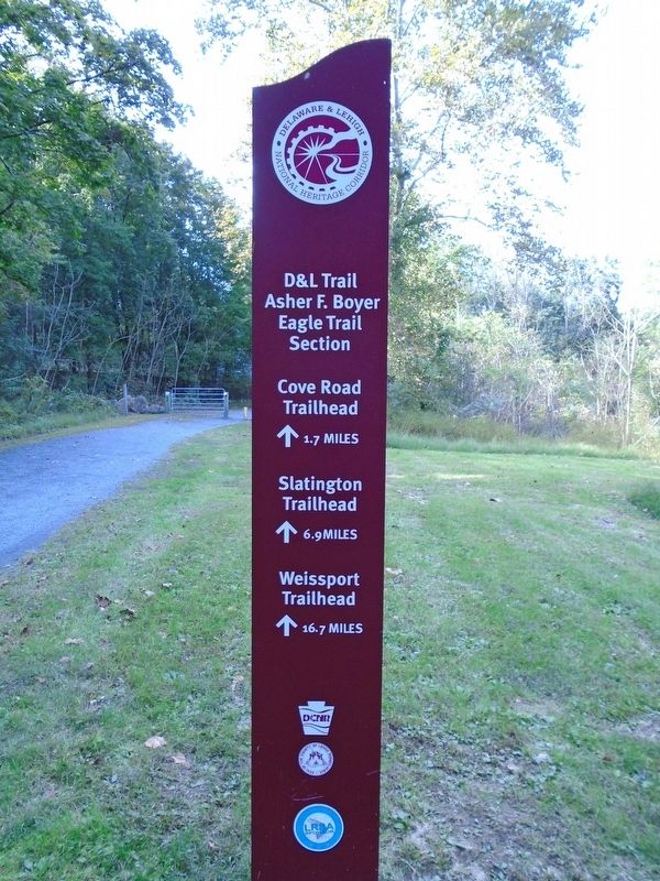 D & L Trail Mile Post. Click for full size. D & L Trail Mile Post image. Click for full size.