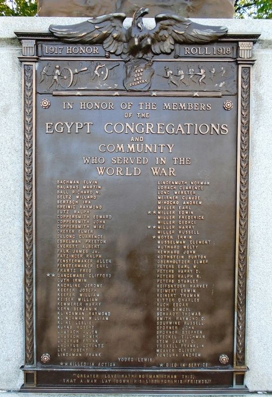 World War Memorial Marker image. Click for full size.
