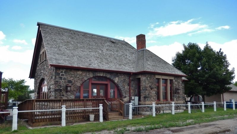 Historic Standish Depot (<i>back side - facing railroad tracks</i>). Click for full size. Historic Standish Depot (<i>back side - facing railroad tracks</i>) image. Click for full size.