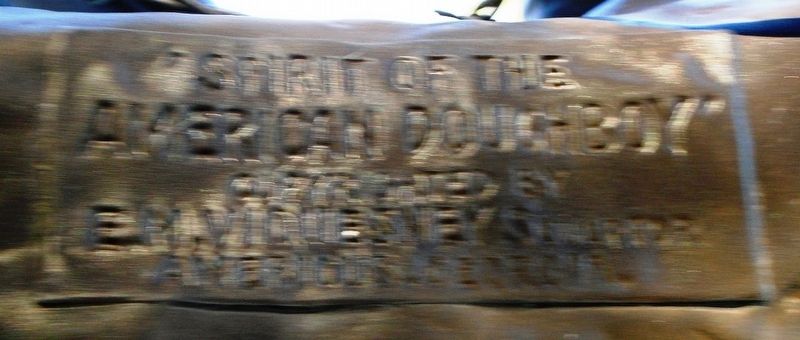 World War Memorial "Spirit of the American Doughboy" Plaque image. Click for full size.