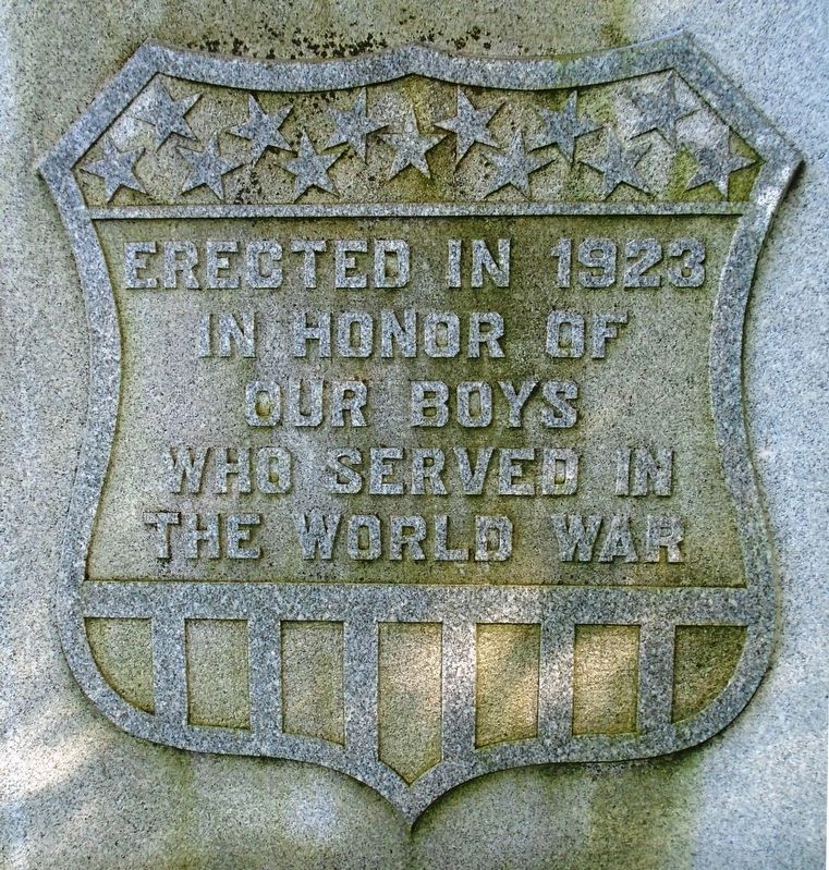 World War Memorial Dedication image. Click for full size.