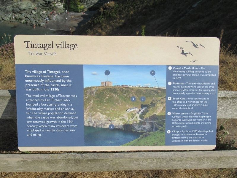 Tintagel village Marker image. Click for full size.