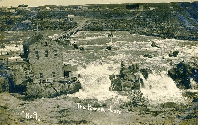 Early American Falls Power Plant. Click for full size. Early American Falls Power Plant image. Click for full size.