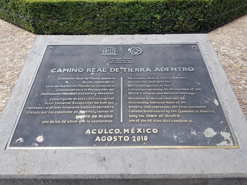 El Camino Real de Tierra Adentro Marker. Click for full size. El Camino Real de Tierra Adentro Marker image. Click for full size.