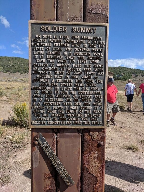Soldier Summit Marker image. Click for full size.