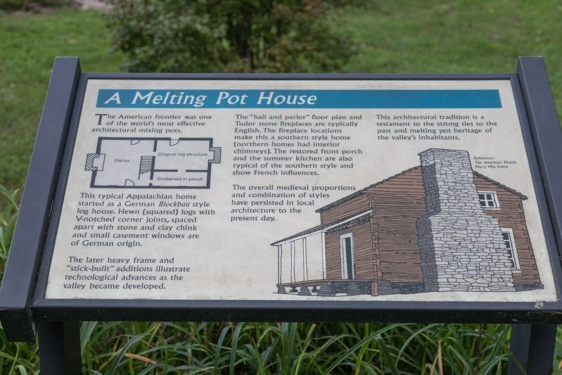 A Melting Pot House Marker. Click for full size. A Melting Pot House Marker image. Click for full size.