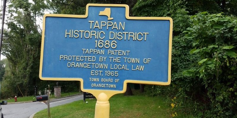 Tappan Historic District Marker. Click for full size. Tappan Historic District Marker image. Click for full size.
