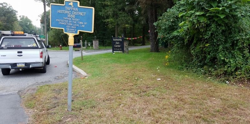 Tappan Historic District Marker. Click for full size. Tappan Historic District Marker image. Click for full size.