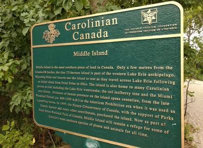 Carolinian Canada: Middle Island Marker image. Click for full size.