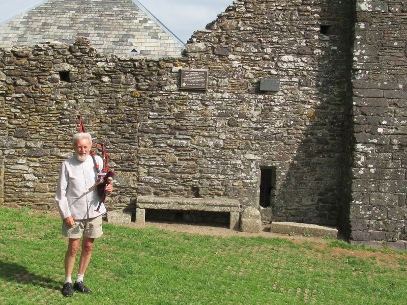 A Cornish bagpiper - the spirit of gorseth kernow image. Click for full size.