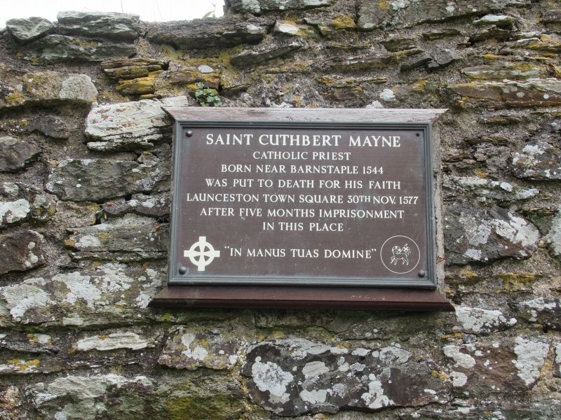 Saint Cuthbert Mayne Marker image. Click for full size.