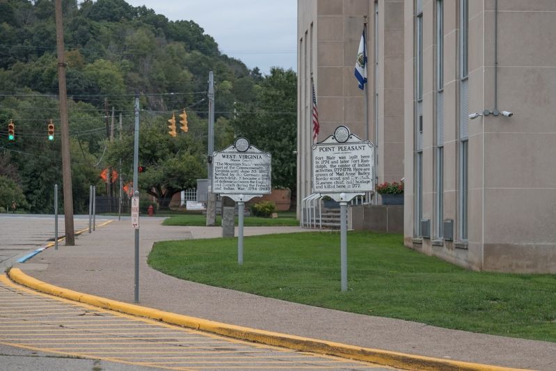 West Virginia / Ohio and Point Pleasant Markers image. Click for full size.