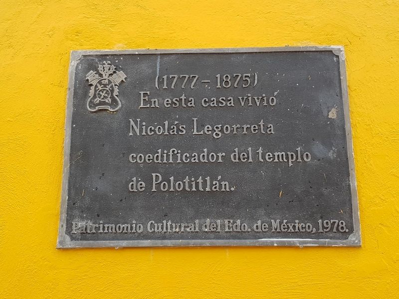 Nicolás Legorreta Marker. Click for full size. Nicolás Legorreta Marker image. Click for full size.