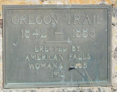 Oregon Trail Marker. Click for full size. Oregon Trail Marker image. Click for full size.