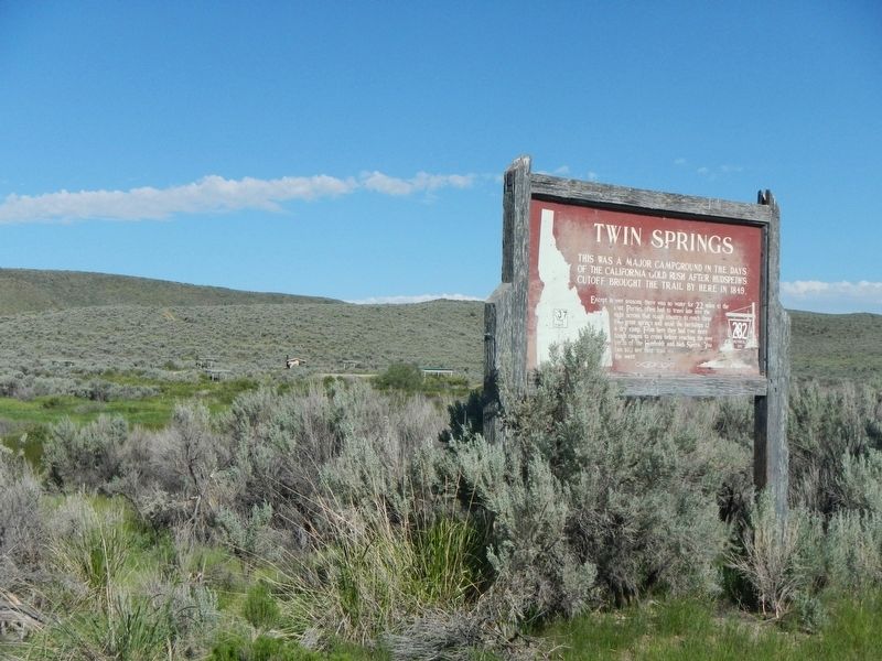 Twin Springs Marker. Click for full size. Twin Springs Marker image. Click for full size.