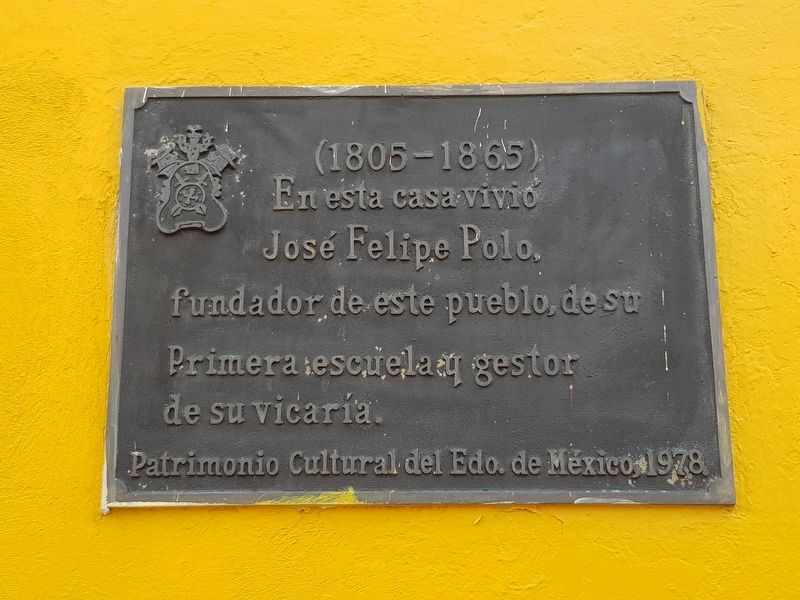 José Felipe Polo Marker. Click for full size. José Felipe Polo Marker image. Click for full size.