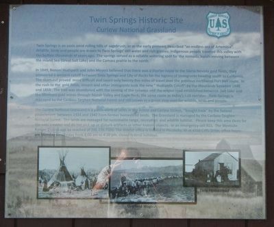Twin Springs Historic Site Marker image. Click for full size.