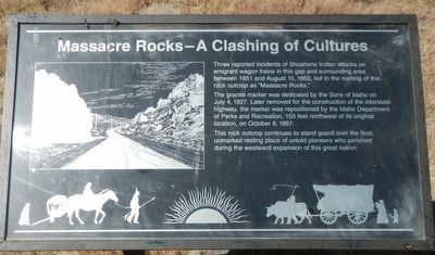 Massacre Rock - A Clashing of Cultures Marker image. Click for full size.