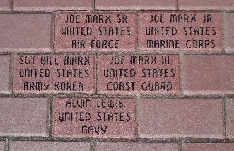 Veterans Memorial Representative Pavers. Click for full size. Veterans Memorial Representative Pavers image. Click for full size.