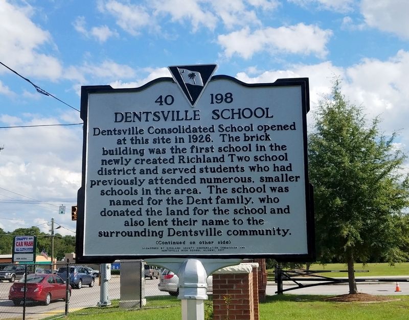 Dentsville School Marker image. Click for full size.