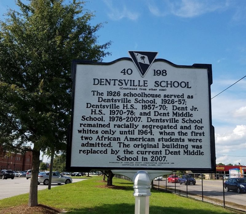 Dentsville School Marker image. Click for full size.