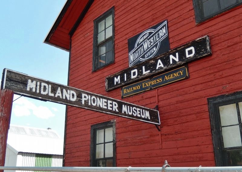 Midland Pioneer Museum / 1906 Chicago & North Western Railroad Depot. Click for full size. Midland Pioneer Museum / 1906 Chicago & North Western Railroad Depot image. Click for full size.