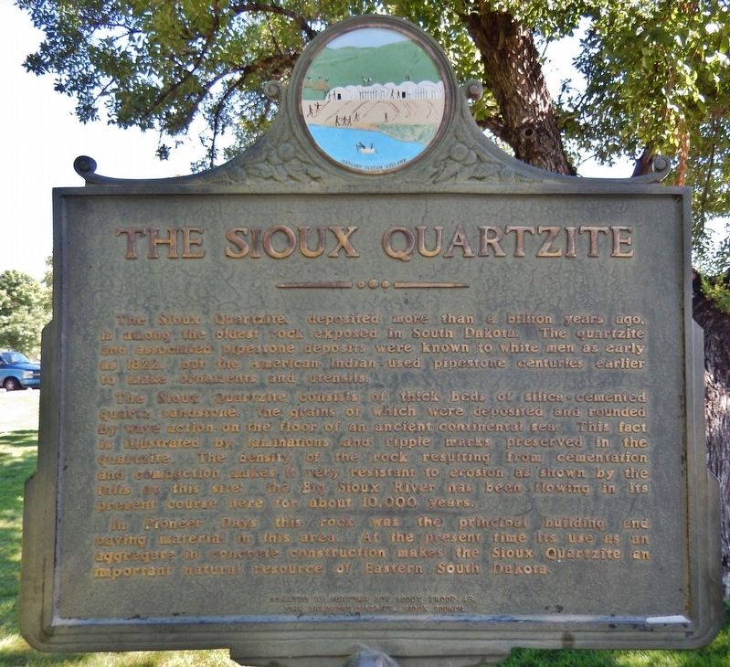 The Sioux Quartzite Marker image. Click for full size.