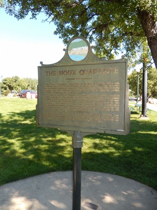 The Sioux Quartzite Marker (<i>tall view</i>) image, Touch for more information