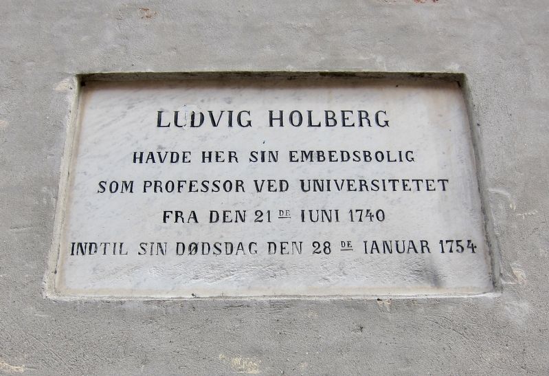Ludvig Holberg Marker image. Click for full size.