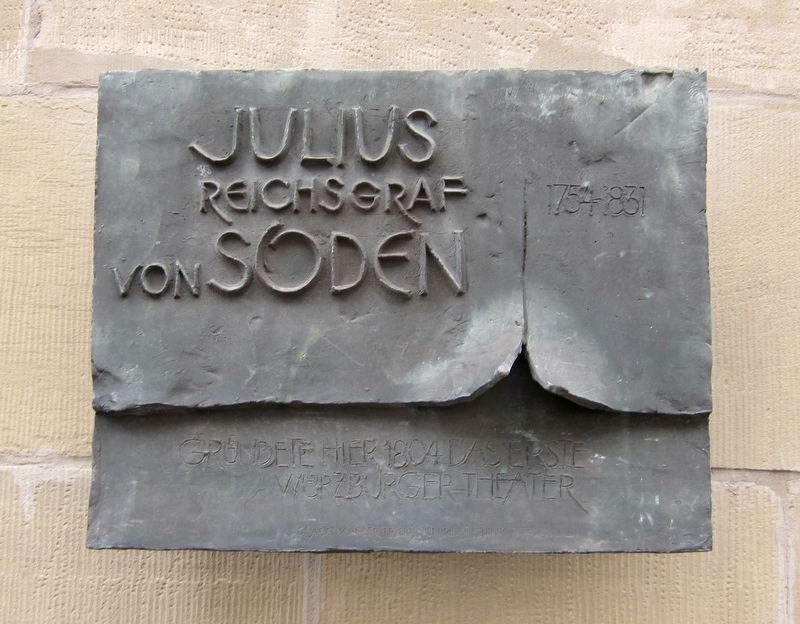 Julius Reichsgraf Von Soden Marker. Click for full size. Julius Reichsgraf Von Soden Marker image. Click for full size.