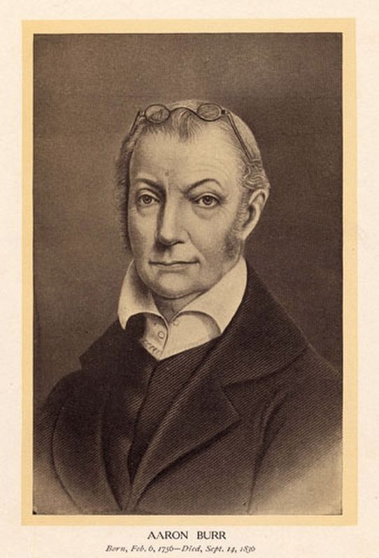 Aaron Burr (1756-1837)<br>Vice President of the United States image. Click for full size.