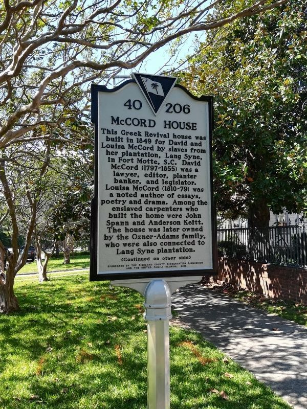 McCord House Marker image. Click for full size.