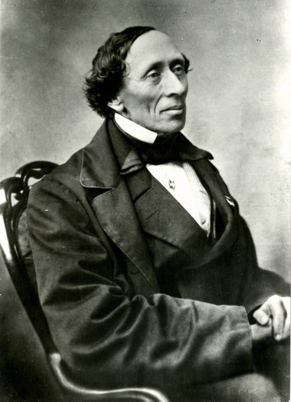 Portrait of Hans Christian Andersen image. Click for full size.