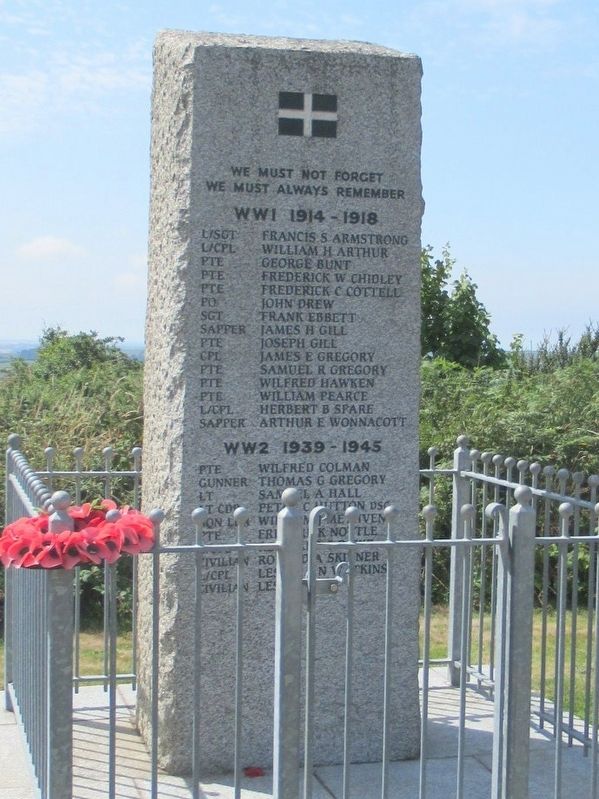 St Breward War Memorial image. Click for full size.