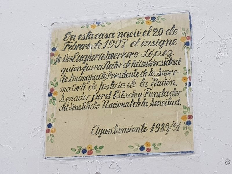 Euquerio Guerrero L�pez Marker image. Click for full size.