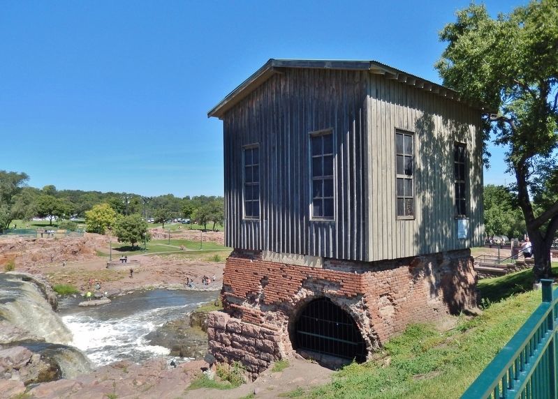 Queen Bee Turbine House (<i>located north of marker</i>). Click for full size. Queen Bee Turbine House (<i>located north of marker</i>) image. Click for full size.
