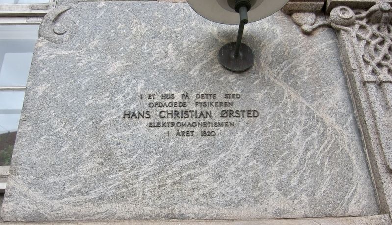 Hans Christian �rsted Marker image. Click for full size.