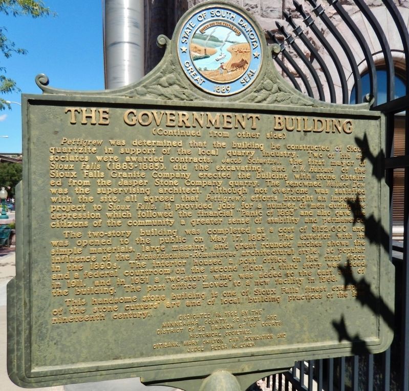 The Government Building Marker (<i>side 2</i>) image. Click for full size.