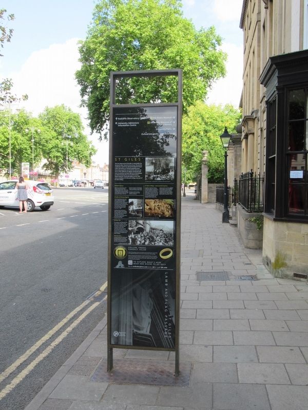 St Giles’ Marker. Click for full size. St Giles’ Marker image. Click for full size.