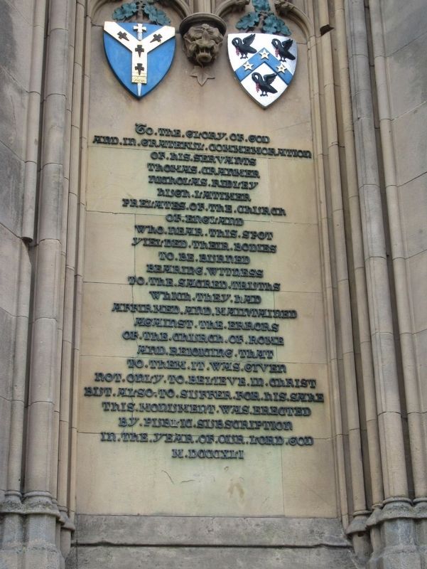 Oxford Martyrs Memorial image. Click for full size.