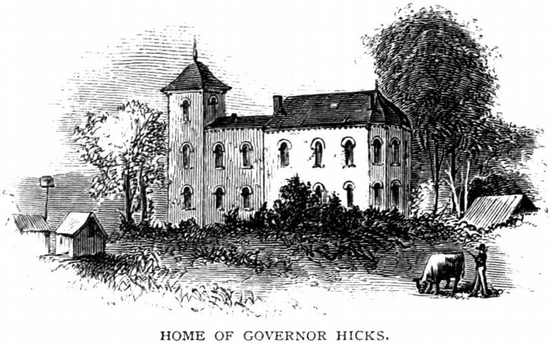 Home of Governor Hicks image. Click for full size.