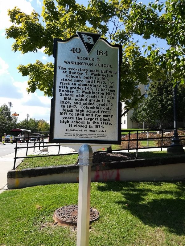 Booker T. Washington School/Booker T. Washington High Marker. Click for full size. Booker T. Washington School/Booker T. Washington High Marker image. Click for full size.