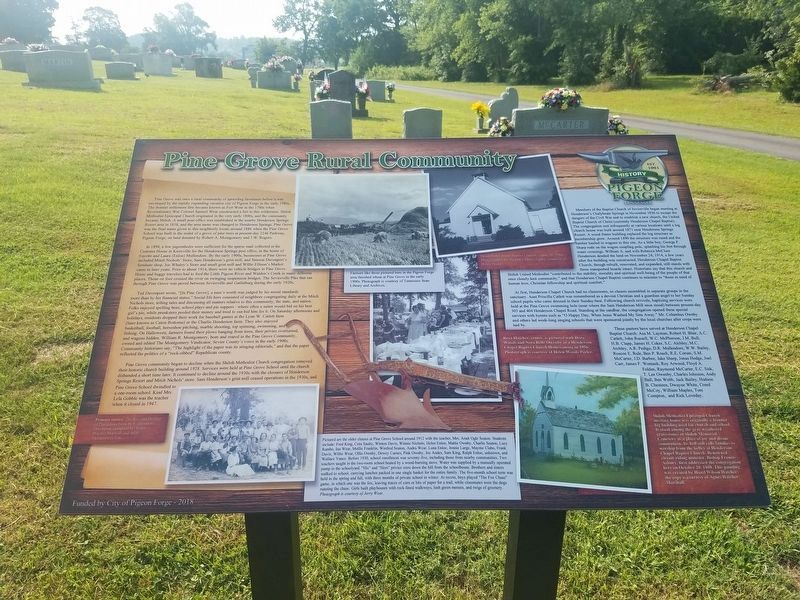 Pine Grove Rural Community Marker image. Click for full size.