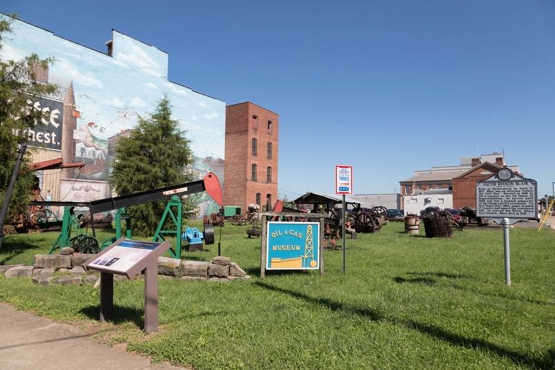 Jacob Beeson Blair Marker (right) and Creating West Virginia Marker (left). Click for full size. Jacob Beeson Blair Marker (right) and Creating West Virginia Marker (left) image. Click for full size.