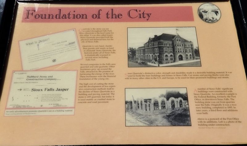 Foundation of the City Marker. Click for full size. Foundation of the City Marker image. Click for full size.