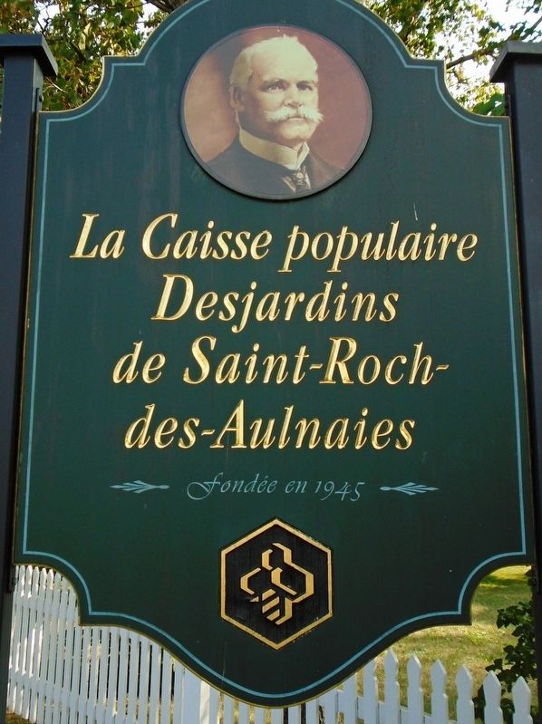 La Caisse populaire Desjardins de Saint-Roch-des-Aulnaies Marker image. Click for full size.
