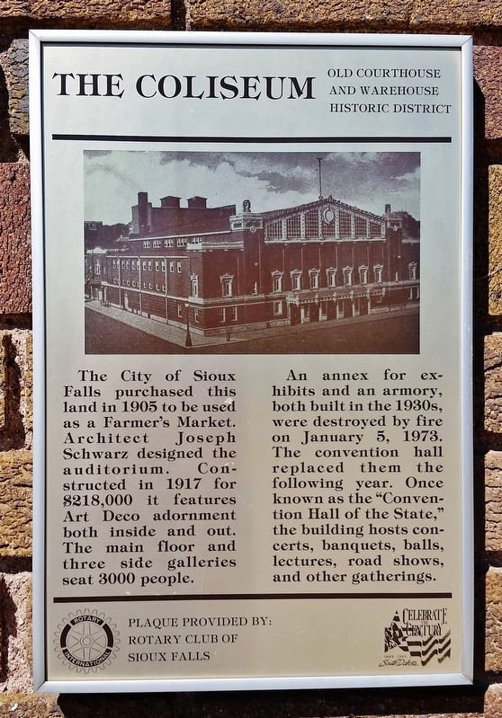 The Coliseum Marker. Click for full size. The Coliseum Marker image. Click for full size.