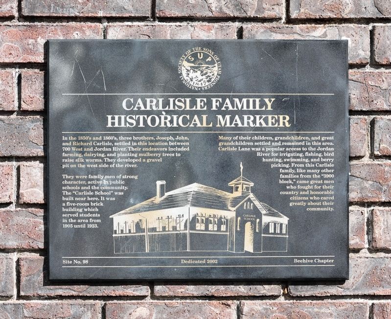 Carlisle Family Historical Marker image. Click for full size.