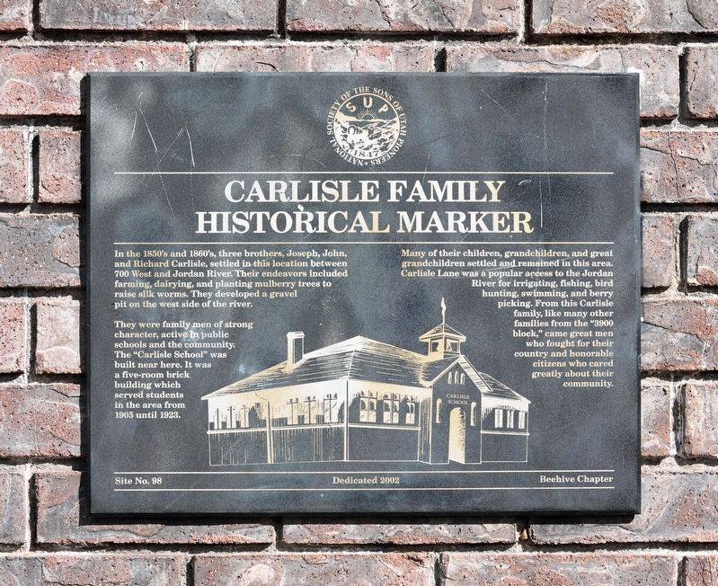 Carlisle Family Historical Marker. Click for full size. Carlisle Family Historical Marker image. Click for full size.