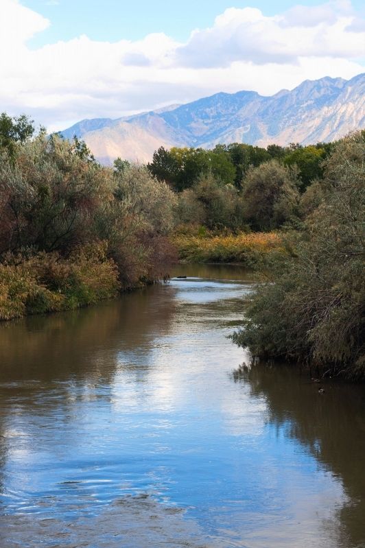 Jordan River Near the Marker. Click for full size. Jordan River Near the Marker image. Click for full size.